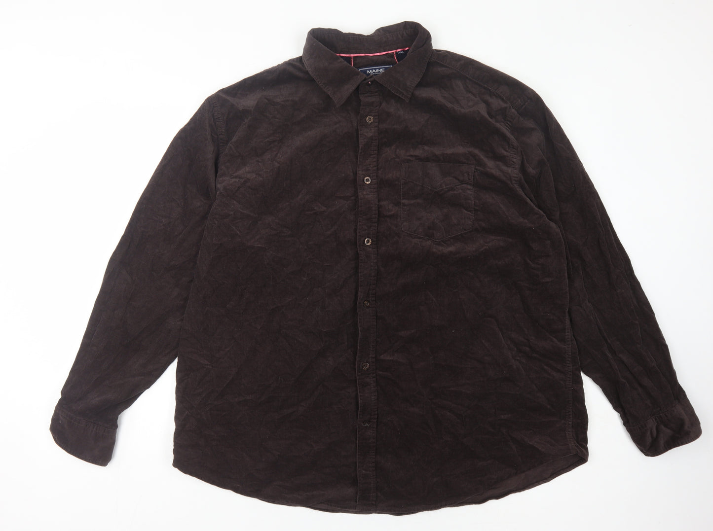 Maine New England Men’s Brown 2XL Button-Up Shirt