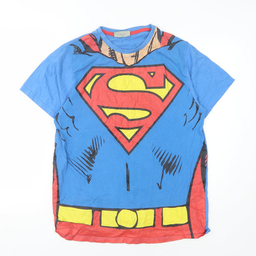 DC Comics Originals Men's Blue Superman L T-Shirt