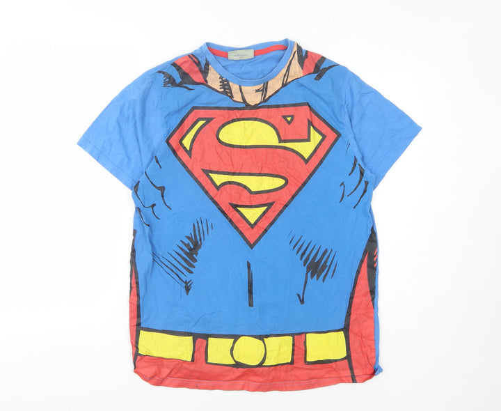 DC Comics Originals Men's Blue Superman L T-Shirt