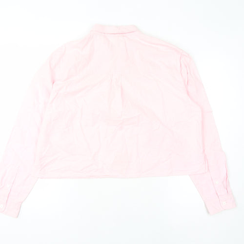 Jack Wills Women Pink Button-Up Shirt UK14
