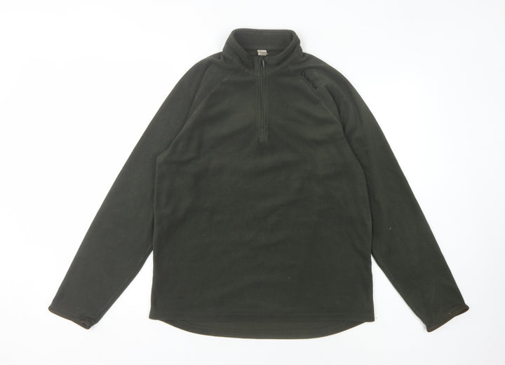 Decathlon Men's Green Pullover Sweatshirt M
