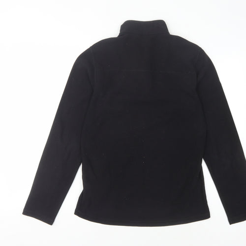 Quechua Black XS Unisex Zip Fleece Sweatshirt
