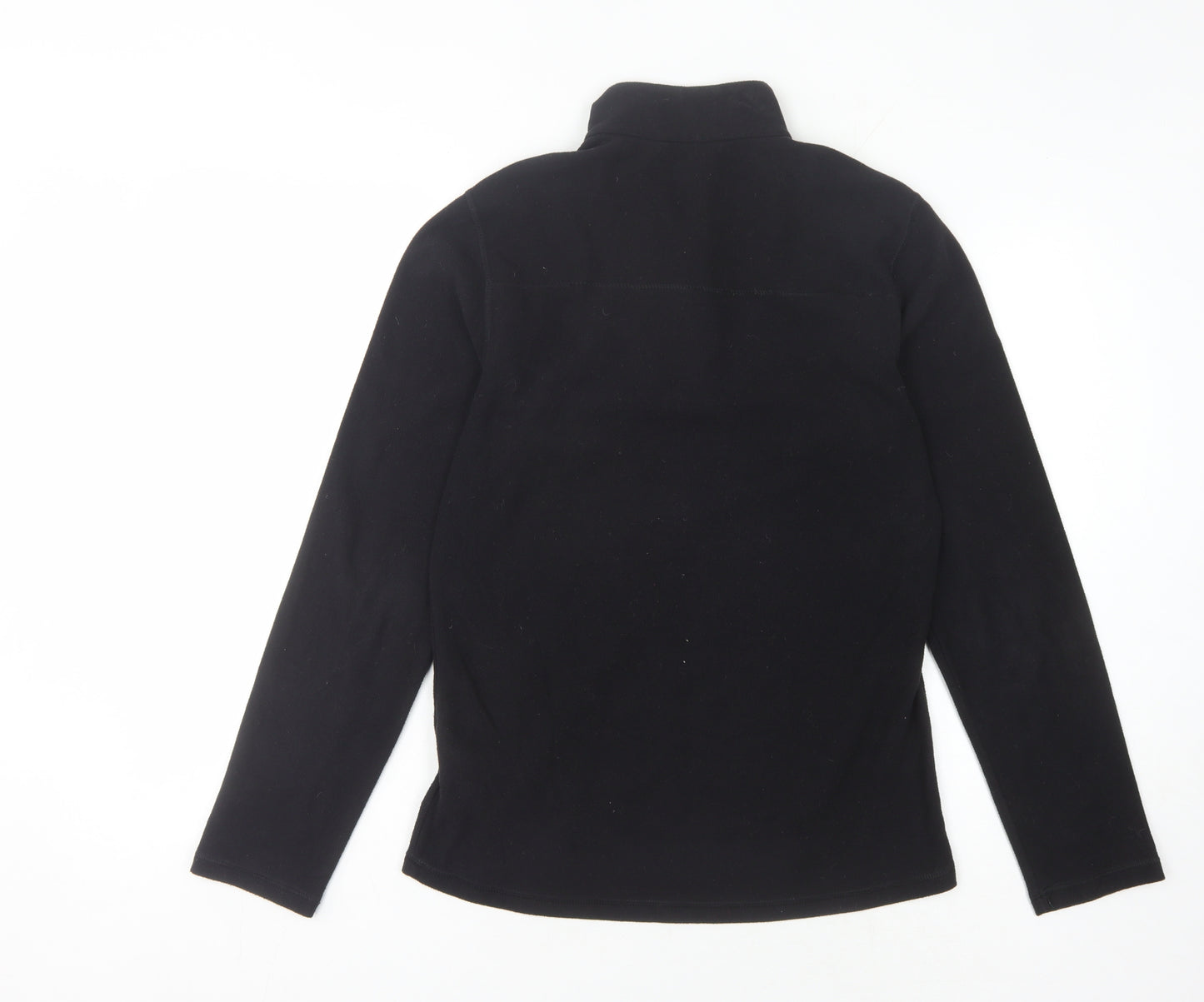 Quechua Black XS Unisex Zip Fleece Sweatshirt