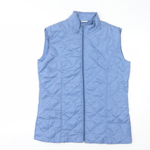 Anne de Lancay Women's Blue Quilted Waistcoat M