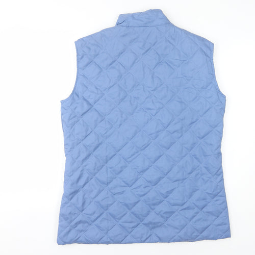 Anne de Lancay Women's Blue Quilted Waistcoat M