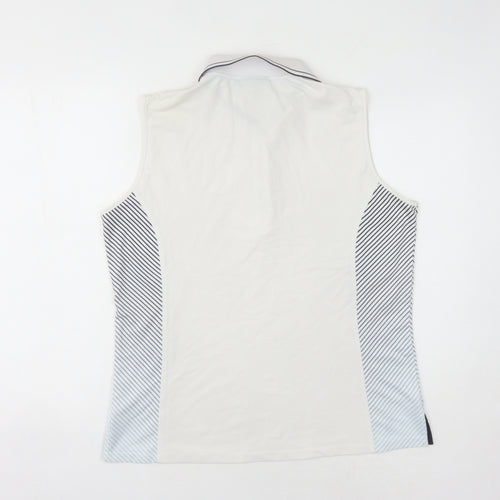 Glenmuir Unisex White Sleeveless Polo L