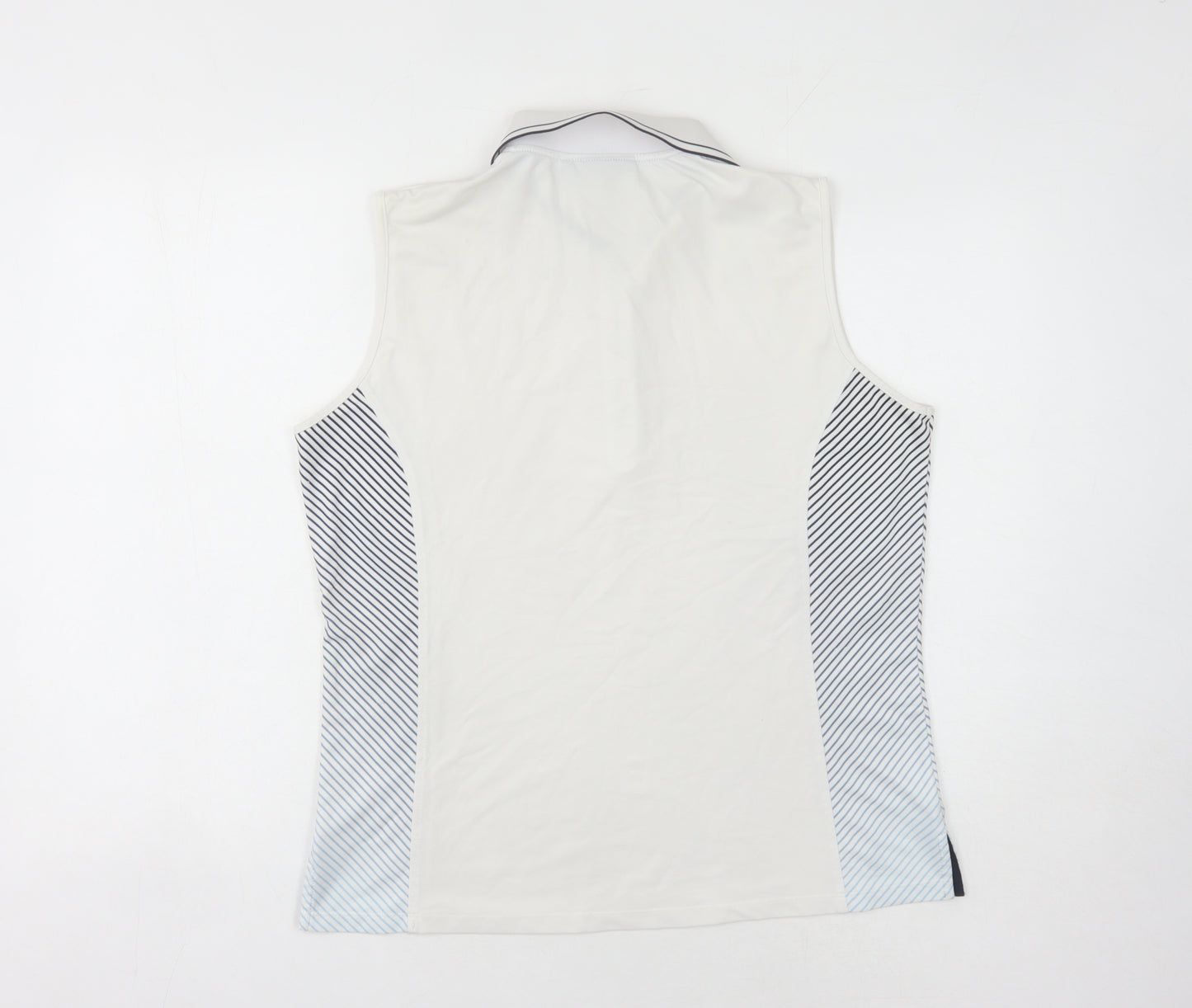 Glenmuir Unisex White Sleeveless Polo L