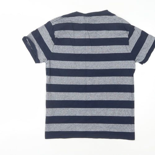 Regatta Men's Blue Striped Crew Neck T-Shirt Size S