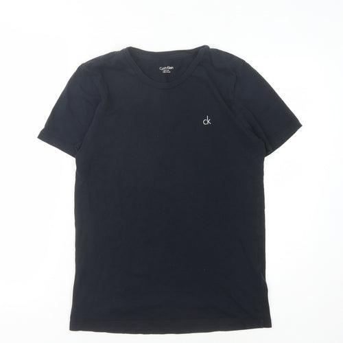 Calvin Klein Boys Black T-Shirt Crew Neck 12-14 Years
