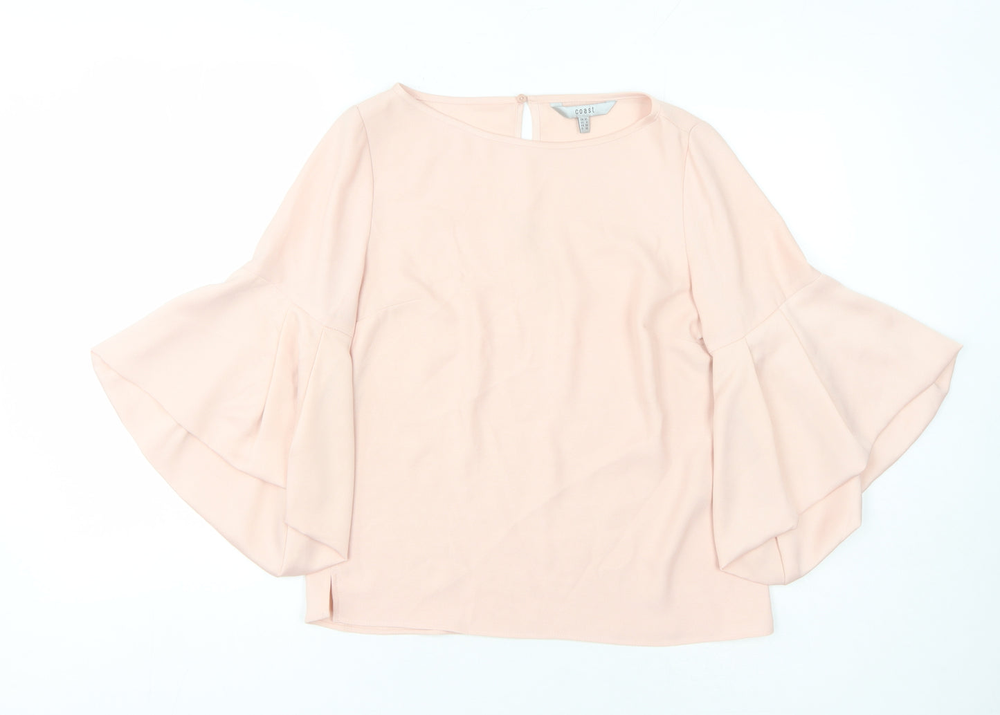 Coast Women's Pink Flared Sleeve Blouse Size 10