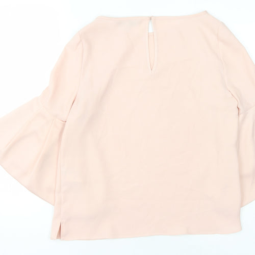 Coast Women's Pink Flared Sleeve Blouse Size 10