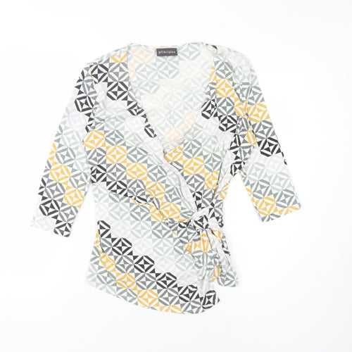 Principles Women's Multicoloured Wrap Blouse, Size 14