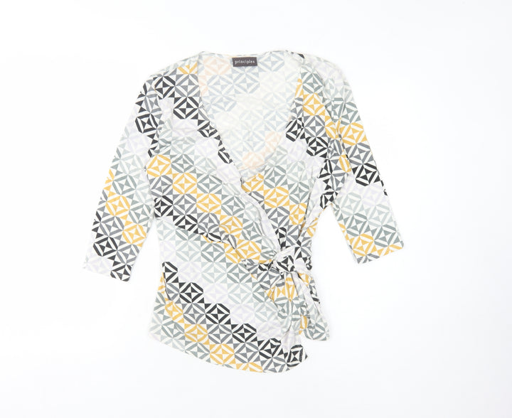 Principles Women's Multicoloured Wrap Blouse, Size 14