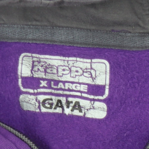 Kappa Men's Purple XL Full Zip Hoodie