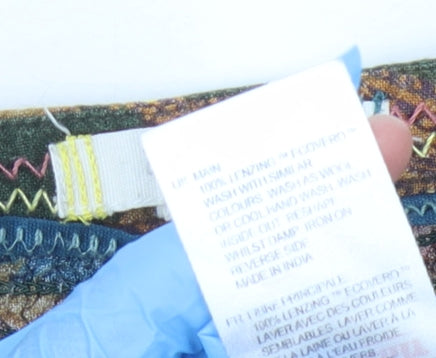 White Stuff Women's Multicoloured Floral Blouse, UK 14, Linen