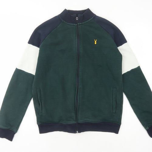 Next Boys Green Colourblock Full Zip Sweatshirt 15 Years