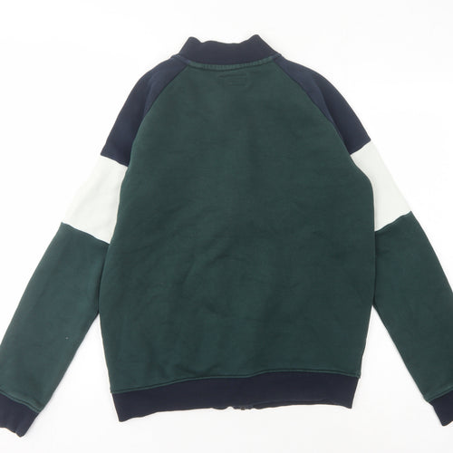 Next Boys Green Colourblock Full Zip Sweatshirt 15 Years