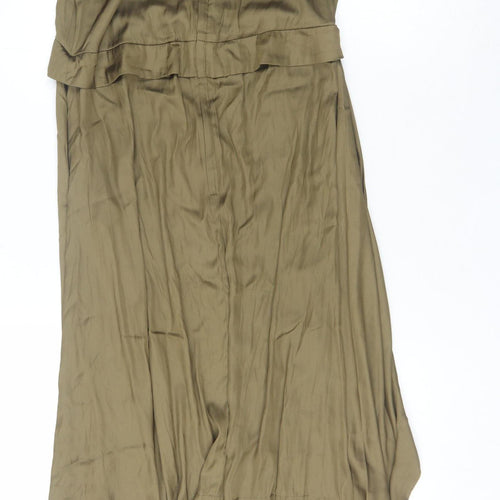 H&M Women's Brown Strappy Asymmetric Dress