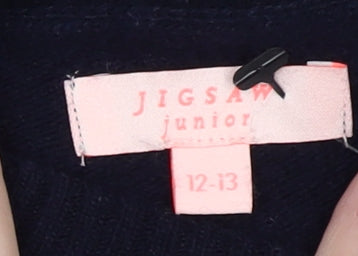 Jigsaw Girls Colourblock Wool Blend Pullover Jumper 12-13 Years