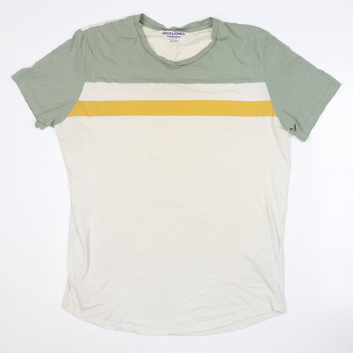 Jack & Jones Men's T-Shirt XL Green Beige