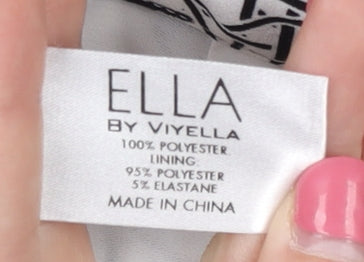 Ella by Viyella Women’s Multicoloured Geometric Culotte Size 8