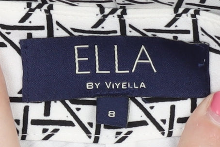 Ella by Viyella Women’s Multicoloured Geometric Culotte Size 8