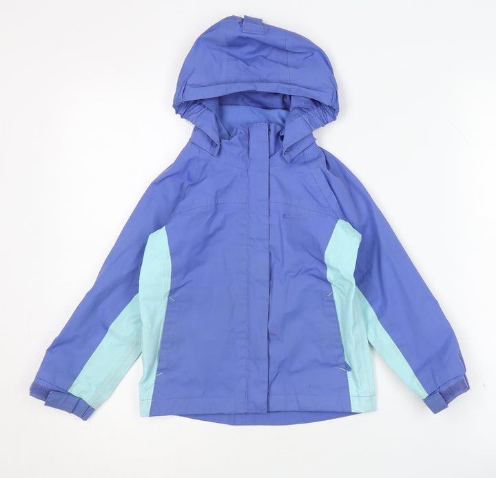 Mountain Warehouse Blue Girls Hooded Jacket 3-4 Years