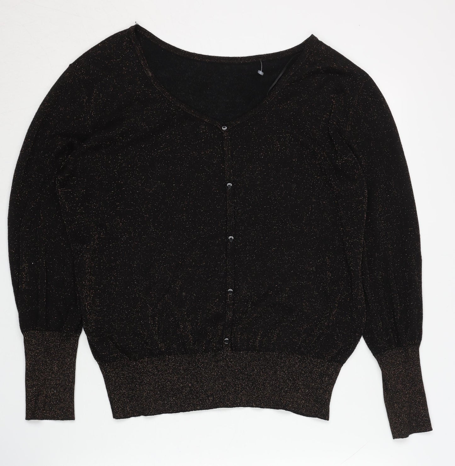 Monsoon Women's Black Cardigan, Size L, V-Neck