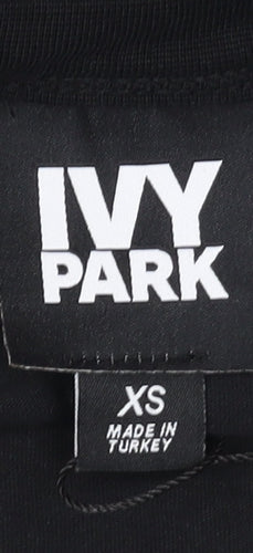 Ivy Park Women's Black Cropped T-Shirt XS