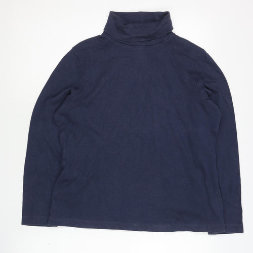 BHS Women's Blue High Neck Pullover Jumper Size 18