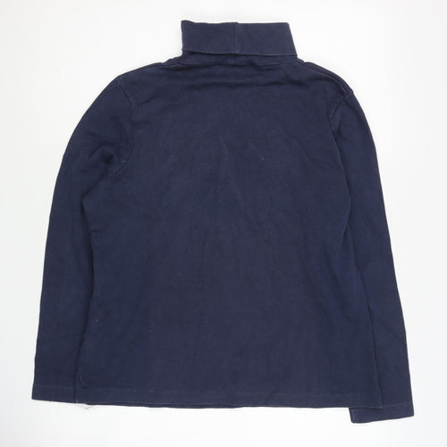 BHS Women's Blue High Neck Pullover Jumper Size 18
