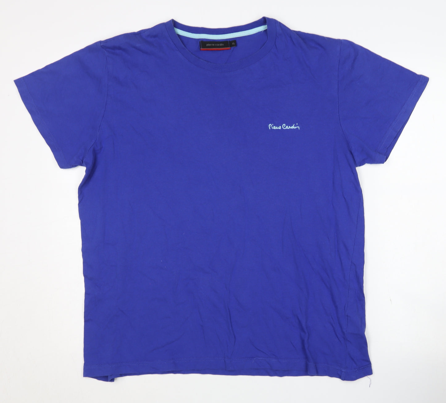 Pierre Cardin Men's Blue T-Shirt XL