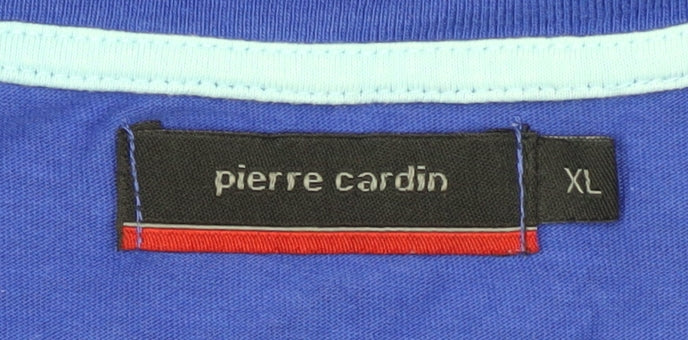 Pierre Cardin Men's Blue T-Shirt XL