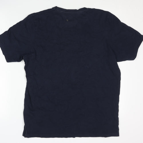 SoulCal & Co Men's Blue Graphic T-Shirt - Size L