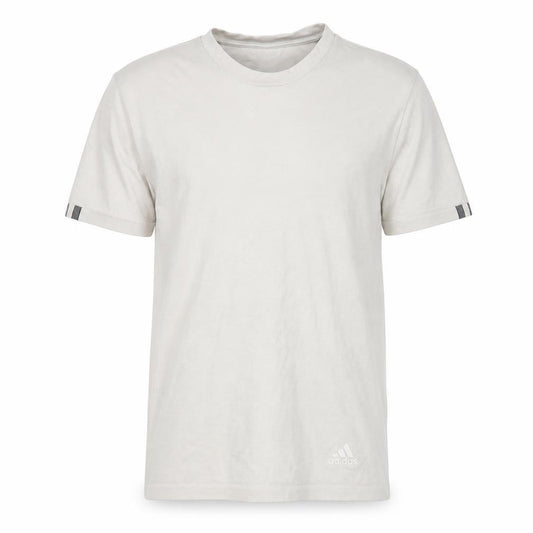 Front view of Adidas Men's Beige T-Shirt, size S