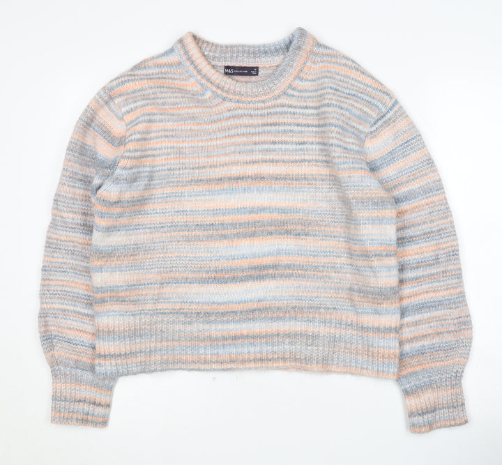 Marks and Spencer Women's Multicoloured Pullover Jumper M