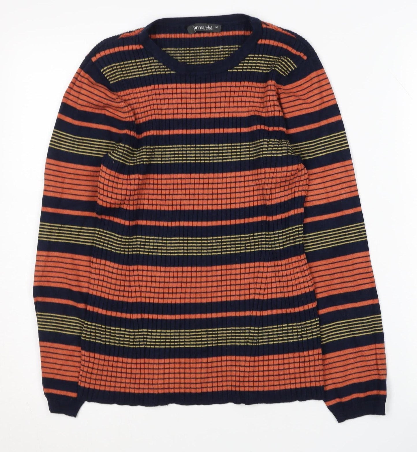Bonmarché Women's Multicoloured Striped Pullover Jumper M