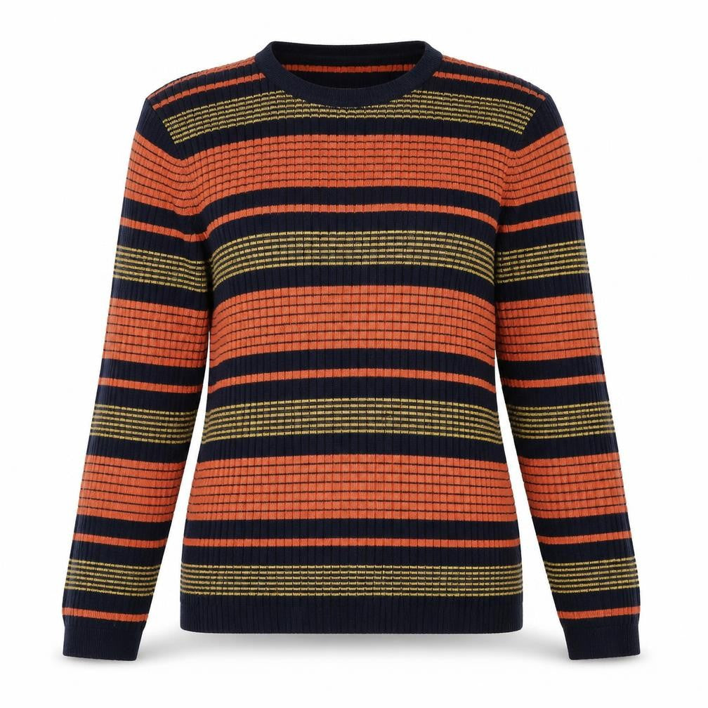 Front view of Bonmarché Women's Multicoloured Striped jumper M