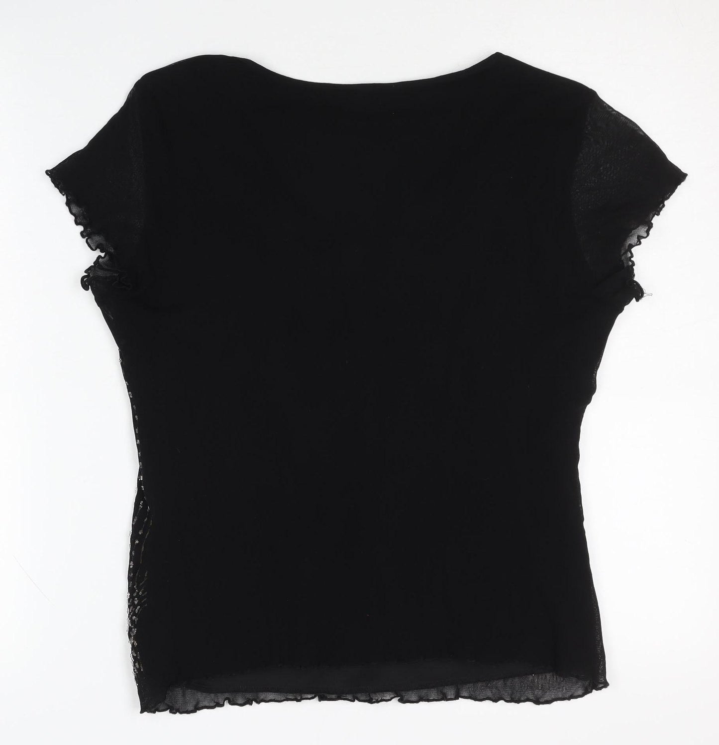 M&Co Black Women’s V-Neck Blouse Size 18