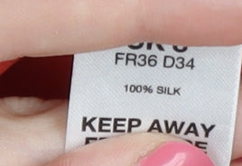 Warehouse Women's Multicoloured Silk Blouse UK 8