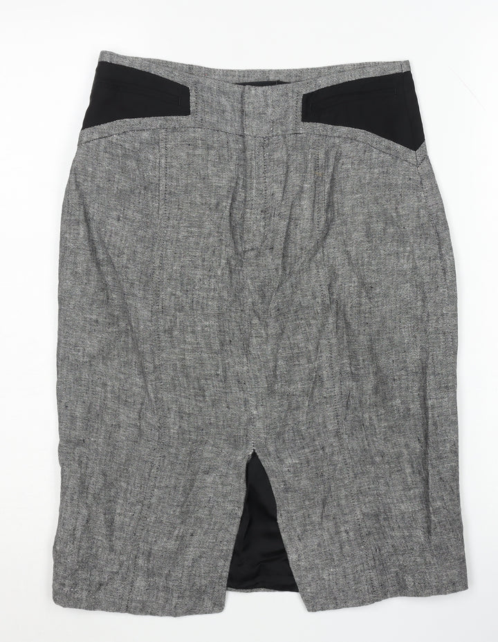 Zara Woman Grey Pencil Skirt, Size S, Elegant Women’s