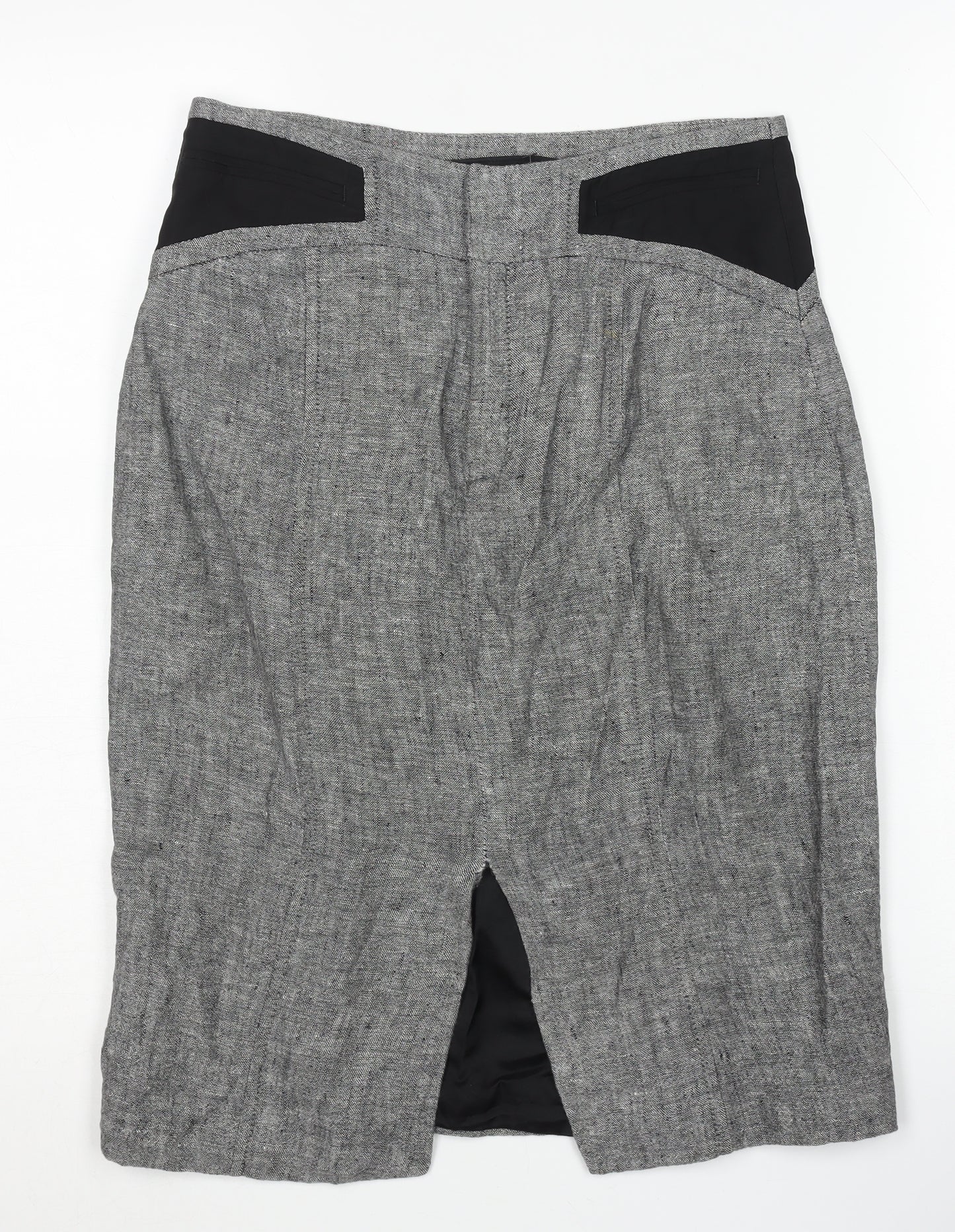 Zara Woman Grey Pencil Skirt, Size S, Elegant Women’s