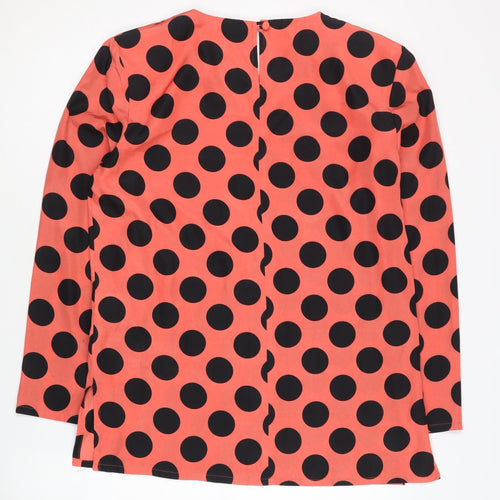 Jacques Vert Women's Black Polka Dot Top, Size 10