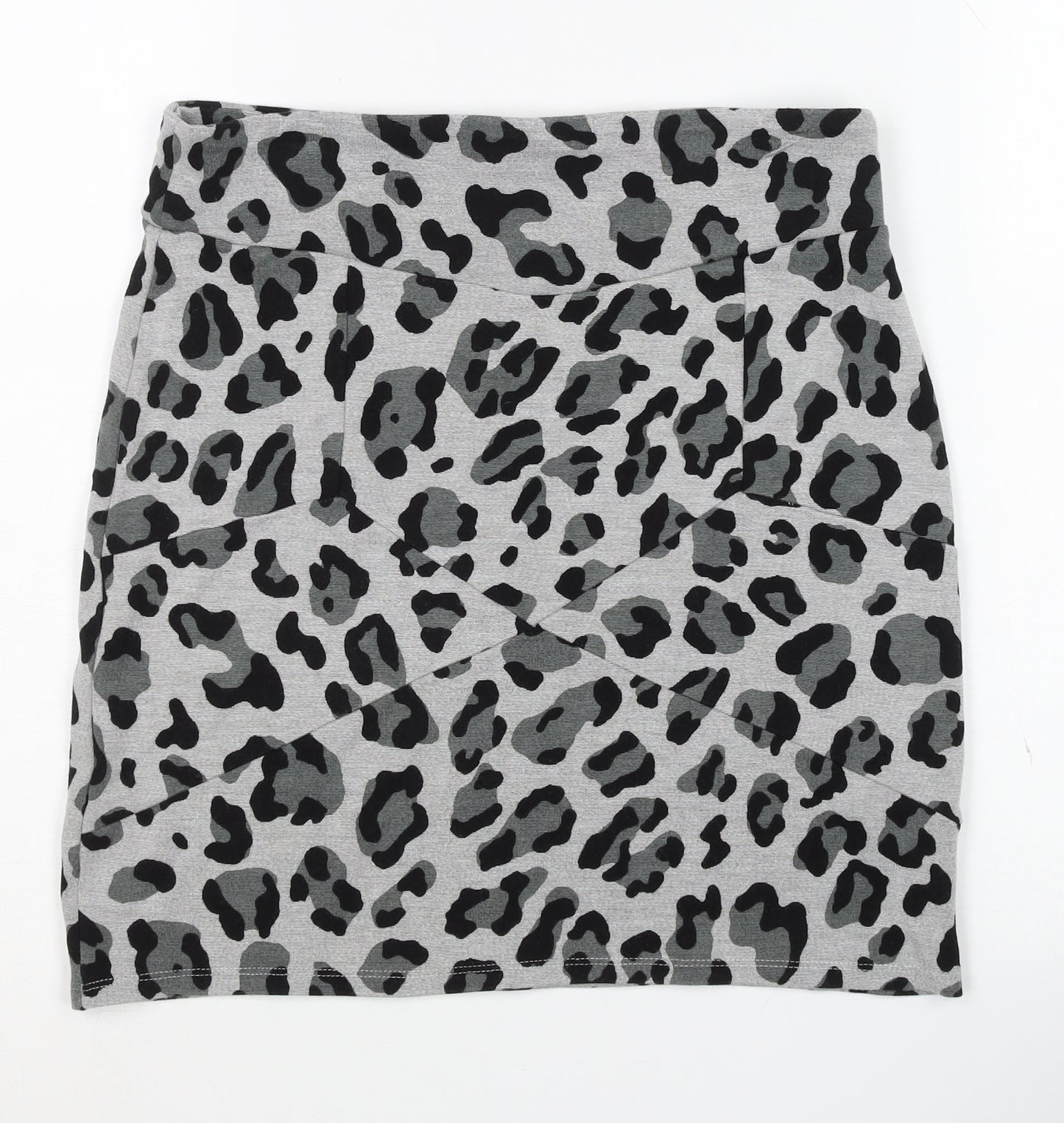 H&M Women's Grey Animal Print Pencil Skirt Size 16