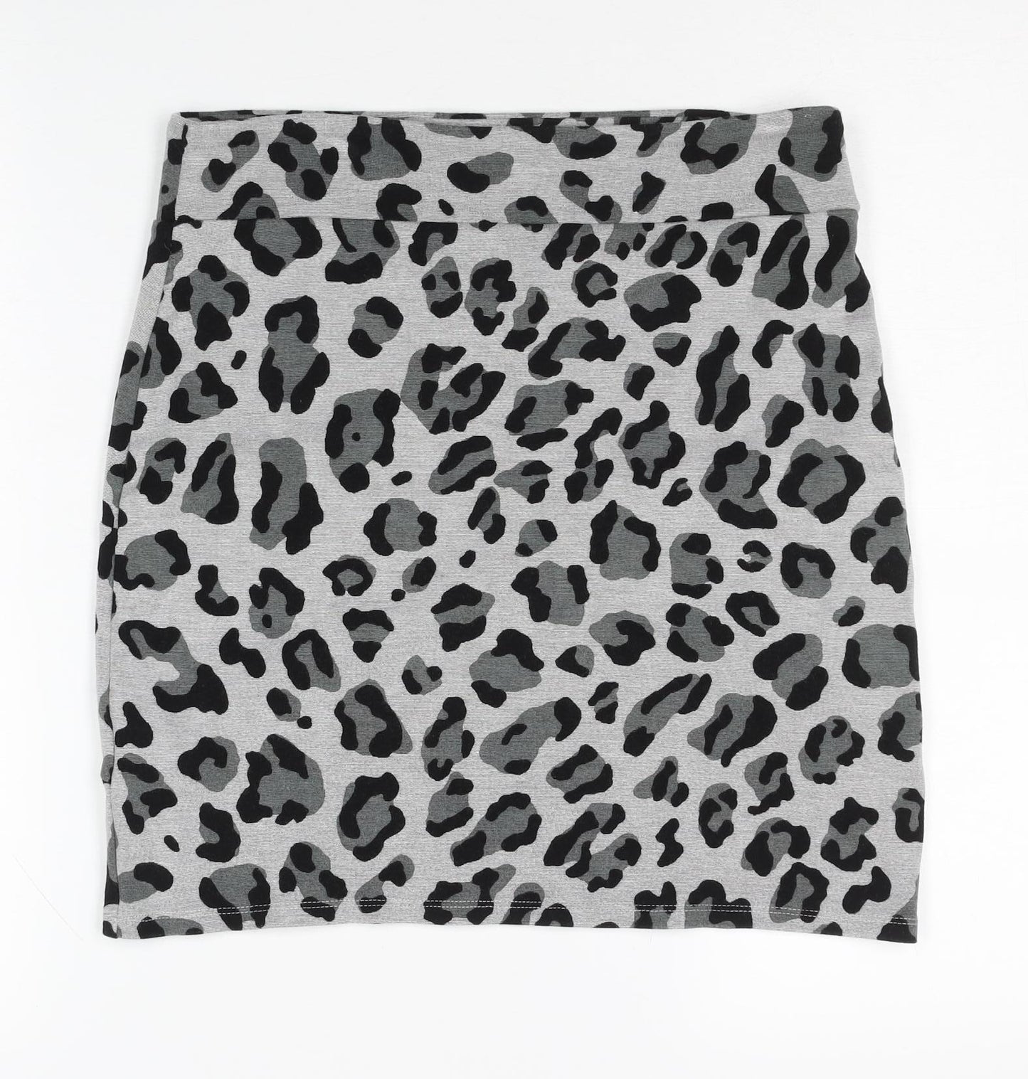 H&M Women's Grey Animal Print Pencil Skirt Size 16