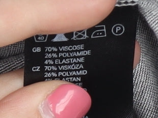 H&M Women's Grey Animal Print Pencil Skirt Size 16