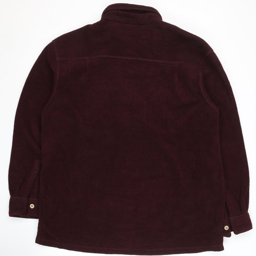 Faded Glory Men's Long Sleeve Brown Polyester Shirt - L