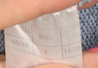 Damart Women's Blue Mock Neck Jumper Size L