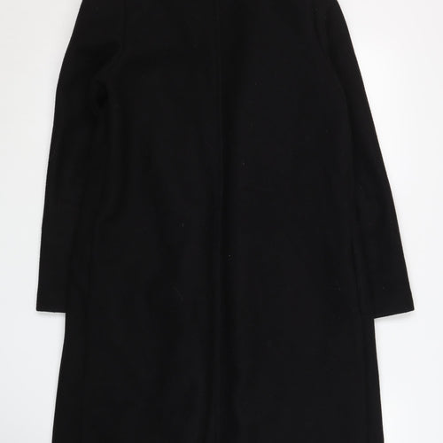 Zara Women's Black Overcoat, Size S, Elegant Autumn Wear