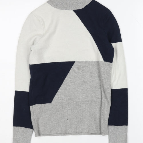 Marks and Spencer Women's Multicoloured Mock Neck Jumper
